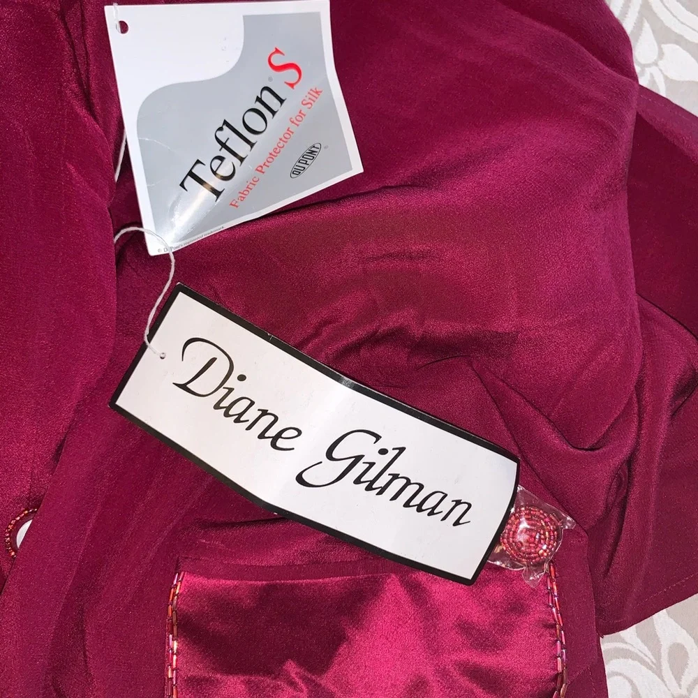 Diane Gilman 100% silk blazer/jacket - Picture 16 of 16